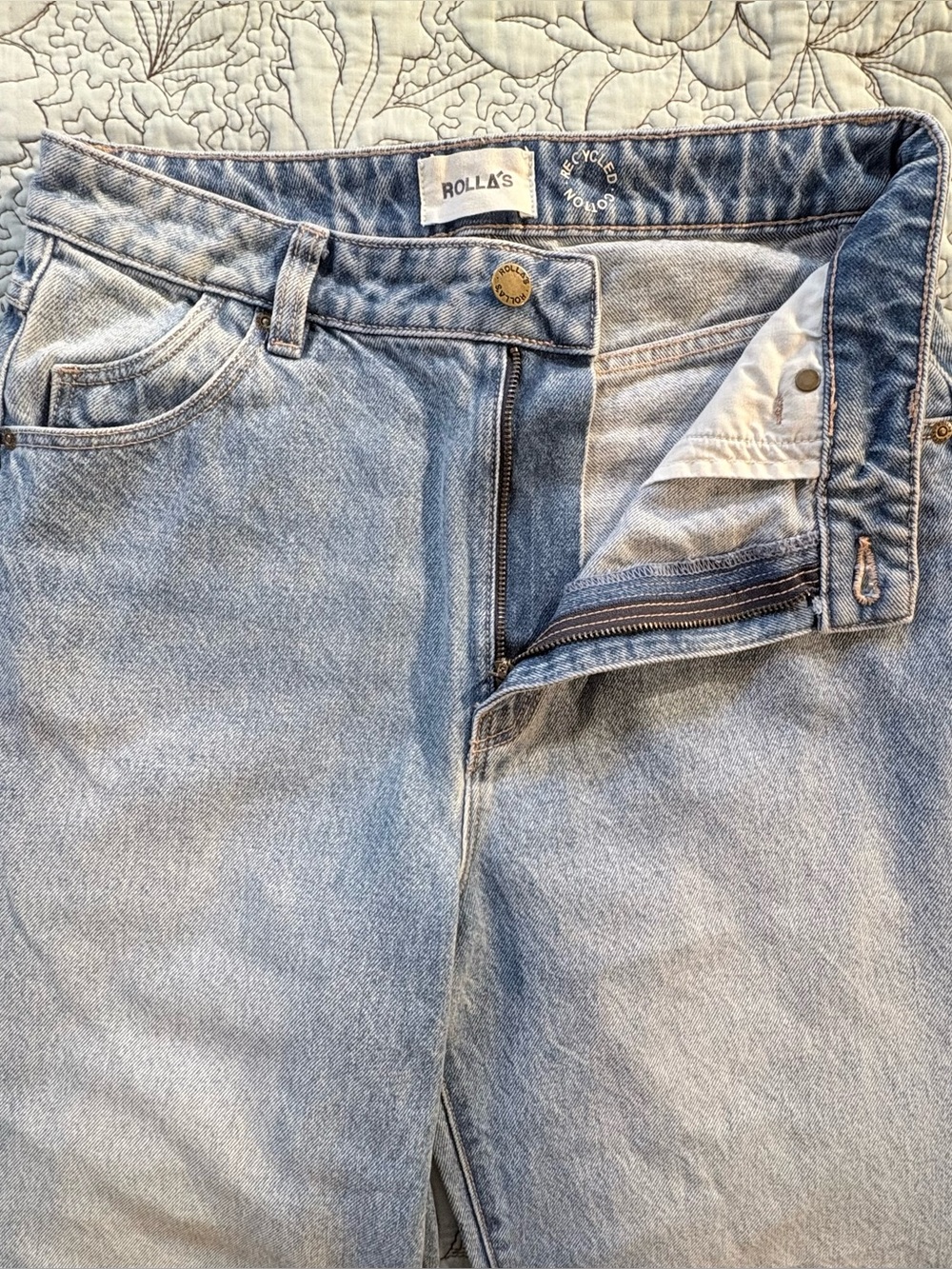 ROLLA'S Light Blue Wide Leg Jeans - Picture 8 of 11